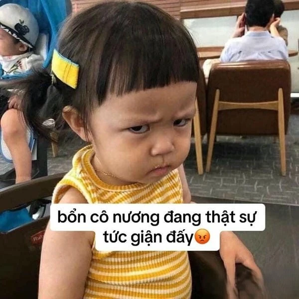 Hình ảnh meme giận dỗi đáng yêu