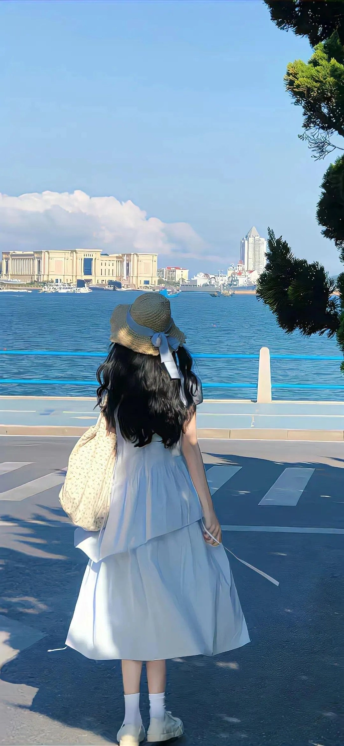 hình nền cô gái quay lưng cute