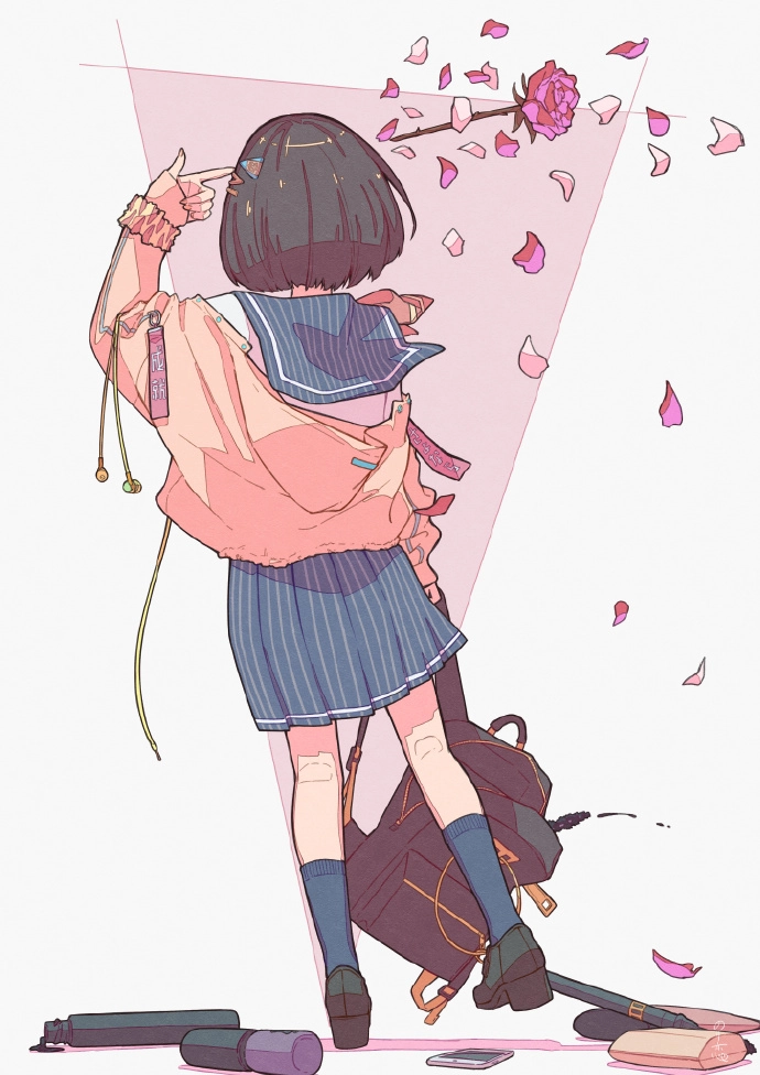 ảnh cô gái quay lưng anime