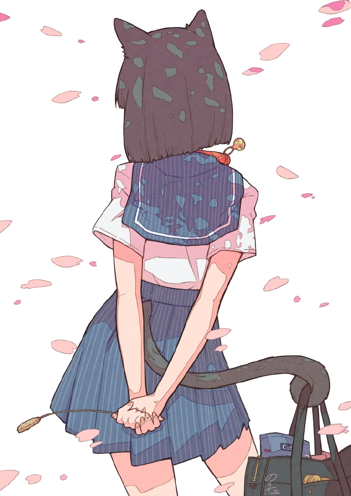 avatar ảnh cô gái buồn quay lưng anime