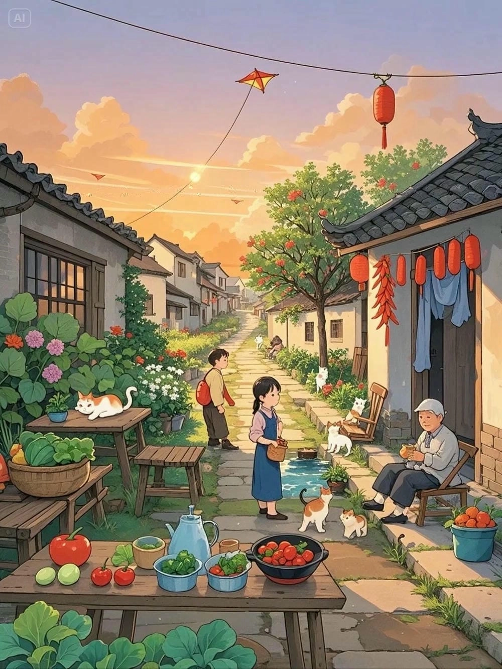 Hình nền anime chill lofi chất lượng cao