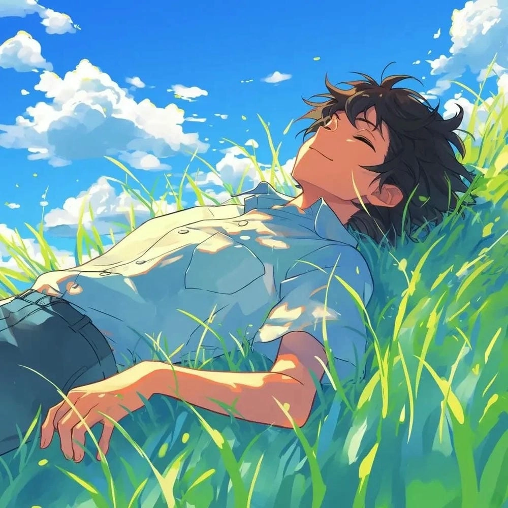 ảnh anime nam chill 