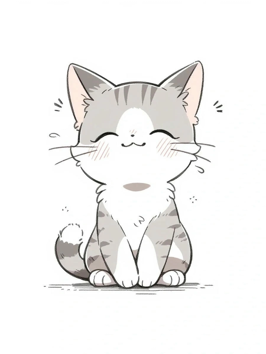 Hình ảnh mèo hoạt hình anime