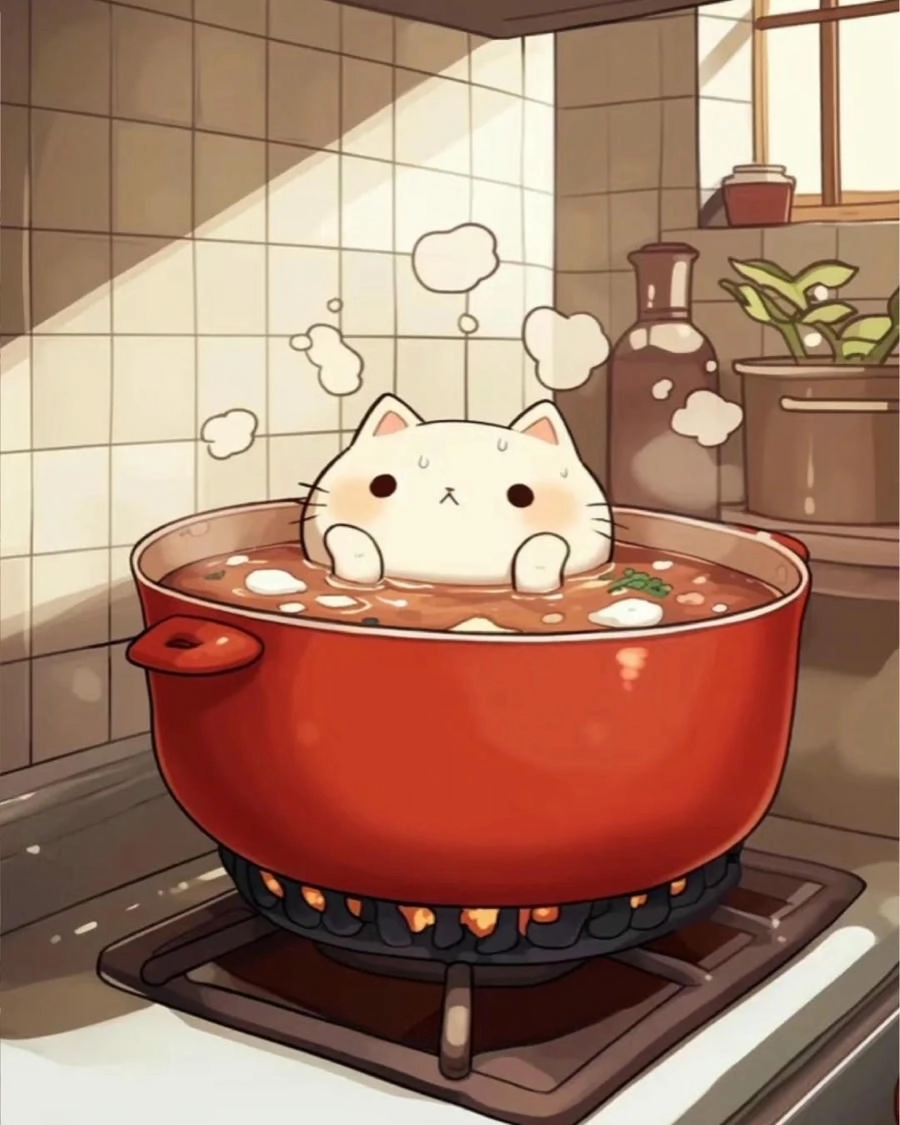 Hình ảnh mèo anime dễ thương
