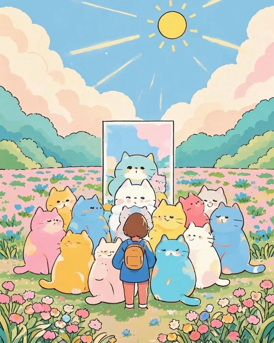 Hình ảnh mèo anime chibi kawaii
