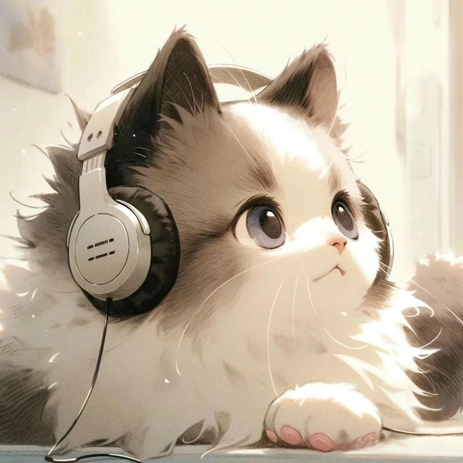 Mèo anime dễ thương
