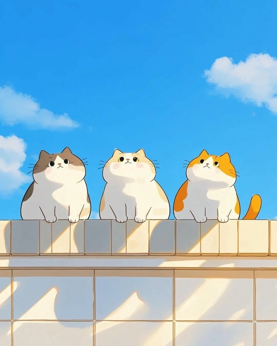 Tải miễn phí ảnh mèo anime ngộ nghĩnh