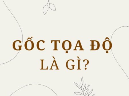 Gốc tọa độ là gì? Vai trò trong hệ trục tọa độ Oxy ra sao?