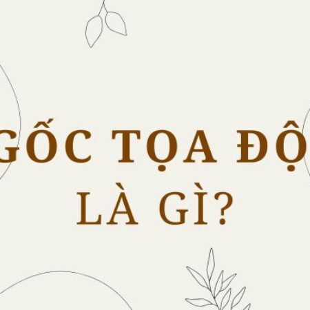 Gốc tọa độ là gì? Vai trò trong hệ trục tọa độ Oxy ra sao?