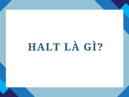 Halt là gì? Ý nghĩa và cách dùng từ Halt trong tiếng Anh