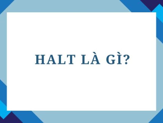 Halt là gì? Ý nghĩa và cách dùng từ Halt trong tiếng Anh
