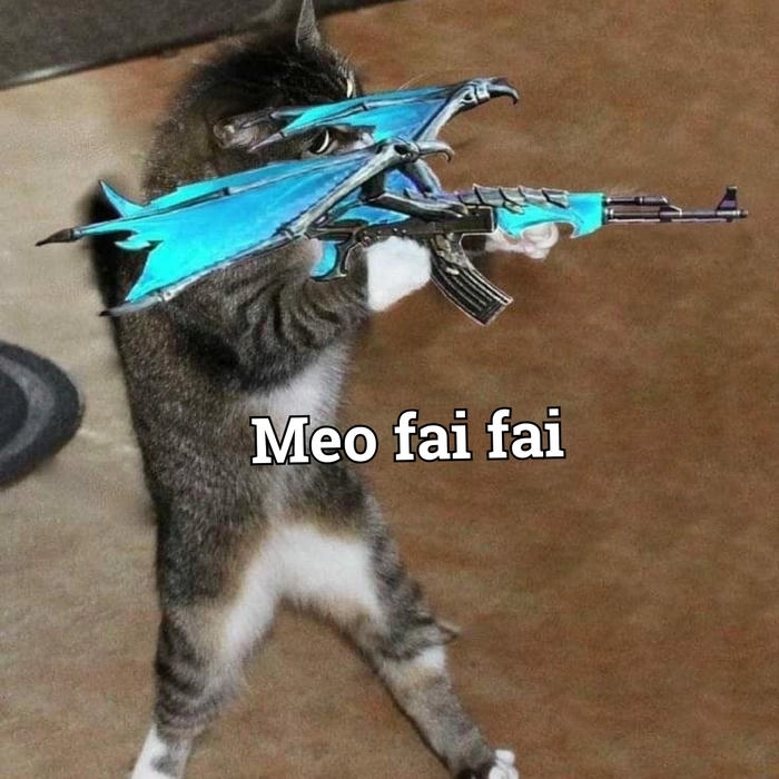 Meme thú cưng bắn súng
