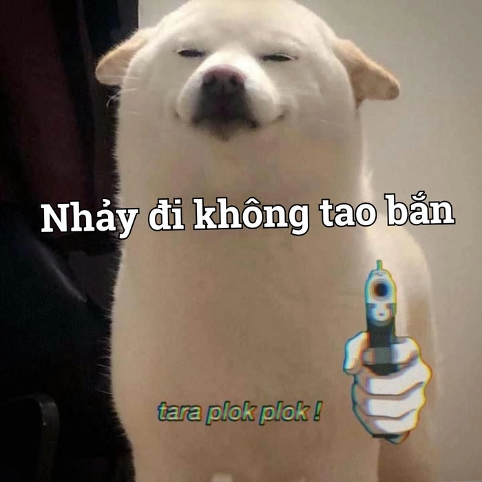 Meme chĩa súng hài hước