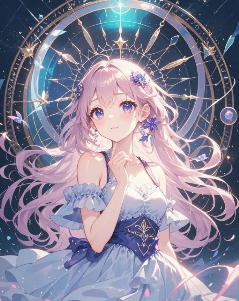 Hình vẽ cung Xử Nữ trong anime