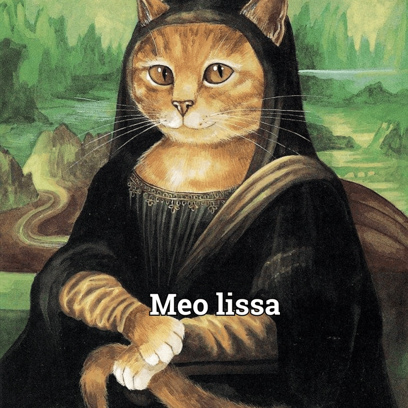 Ảnh Mona Lisa chế troll