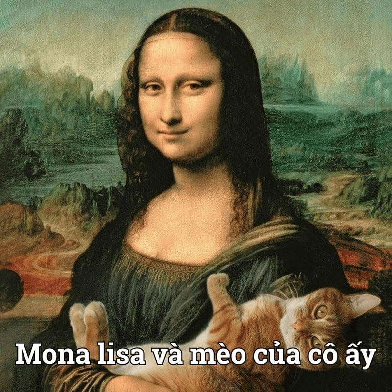 Meme Mona Lisa ngơ ngác