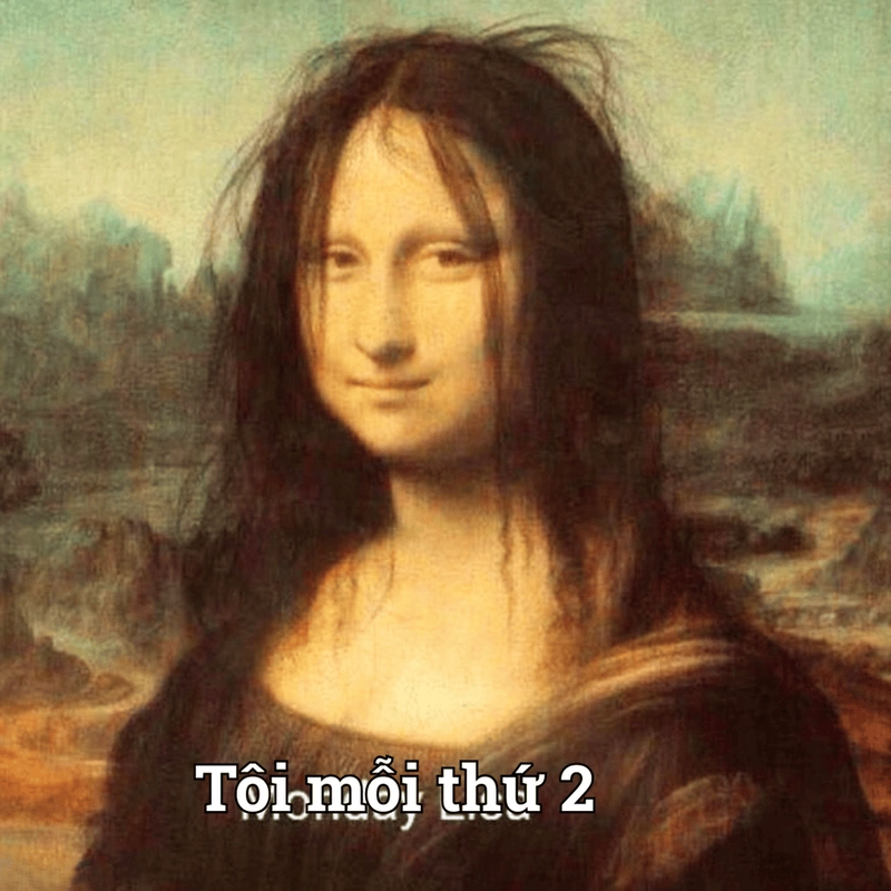 Mona Lisa meme tóc xù