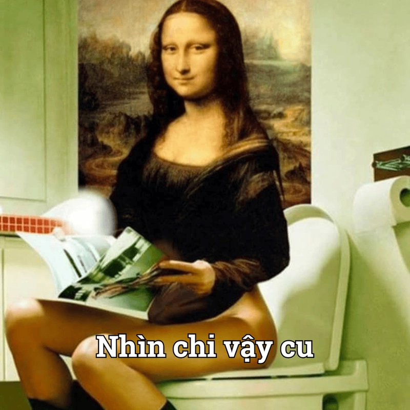 Mona Lisa meme đi ẻ