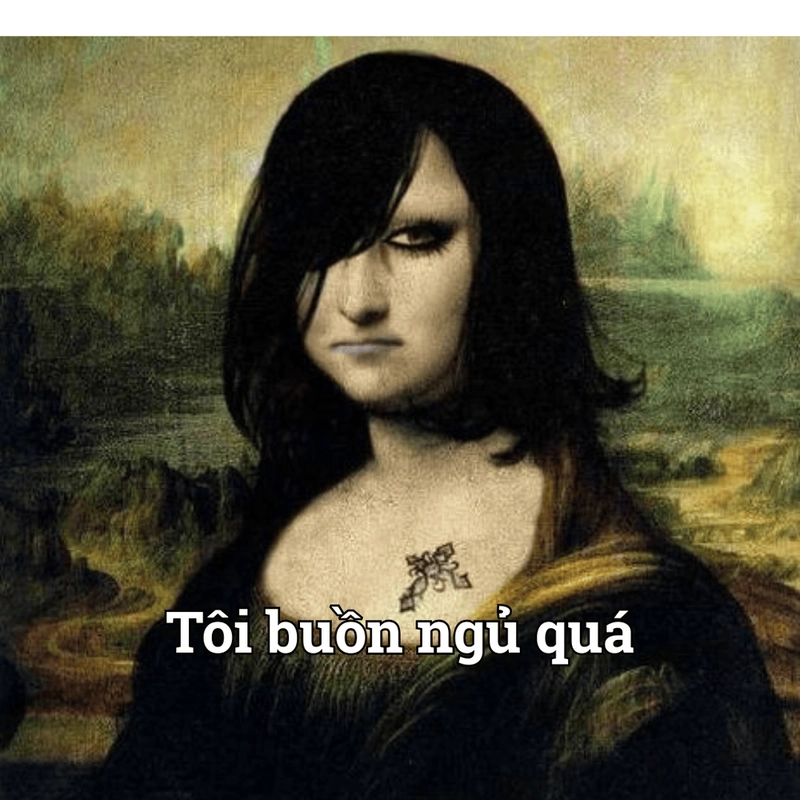 Ảnh chế Mona Lisa mặt đen