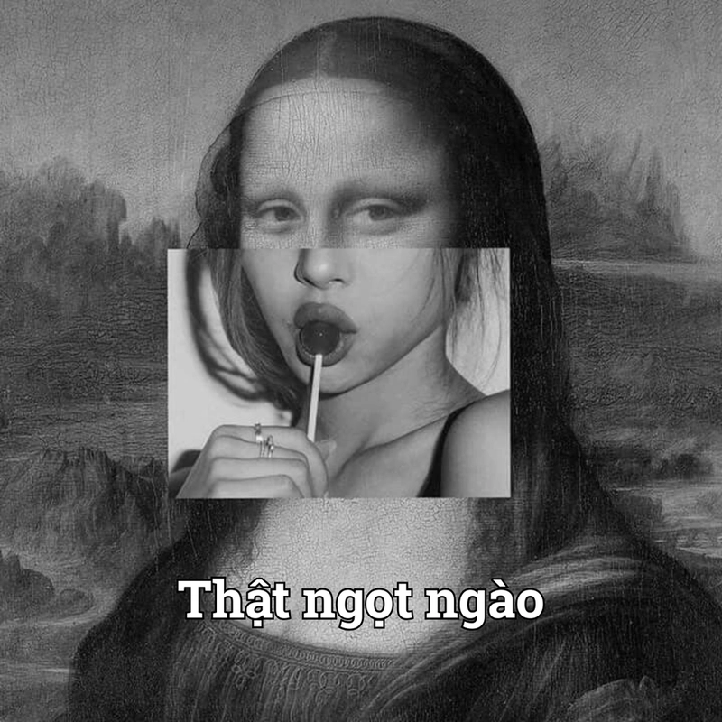 Mona Lisa meme biểu cảm khó đỡ