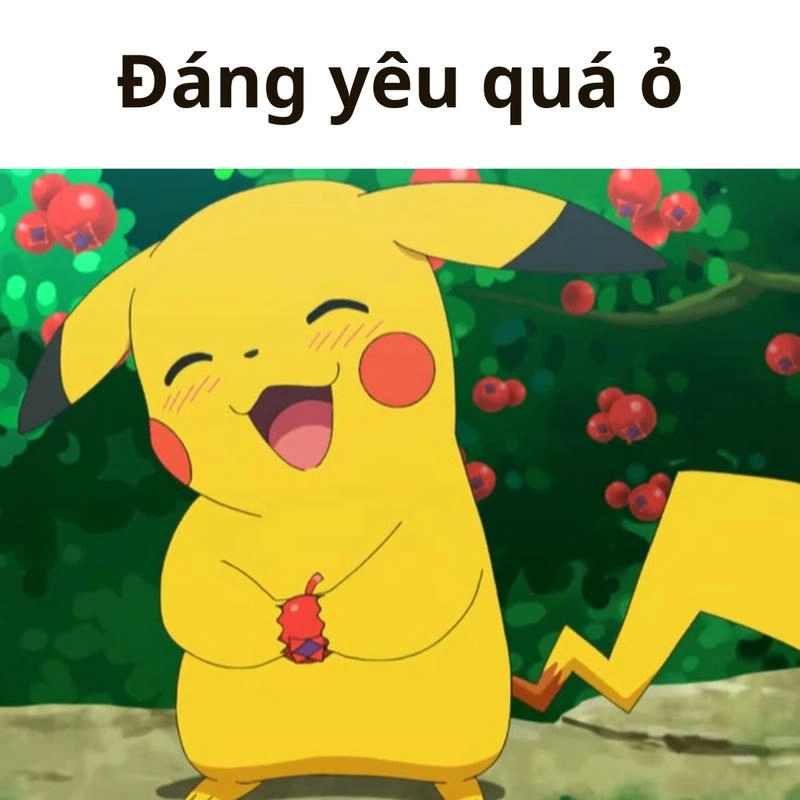 hình ảnh pikachu meme đáng yêu