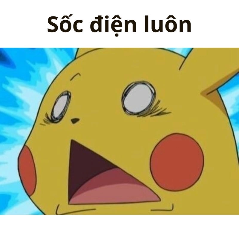 Hình ảnh Pikachu meme độc đáo