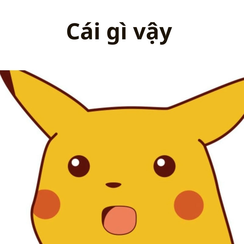 Ảnh meme Pikachu ngạc nhiên