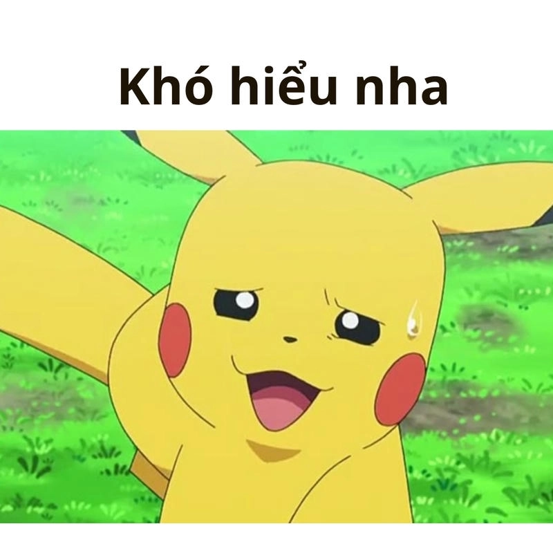 Meme Pikachu ngây ngô