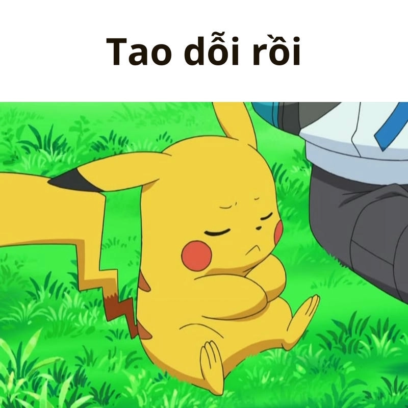 Hình ảnh meme Pikachu dễ thương