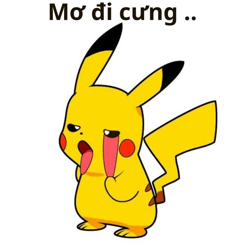 Ảnh Pikachu meme vui nhộn