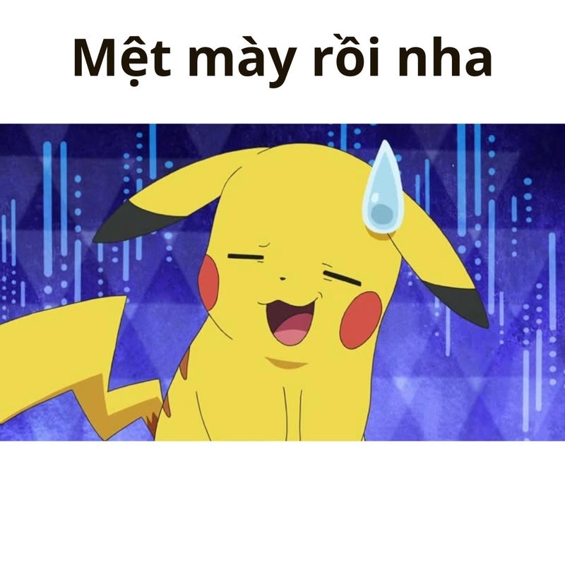 Hình ảnh Pikachu meme vui nhộn