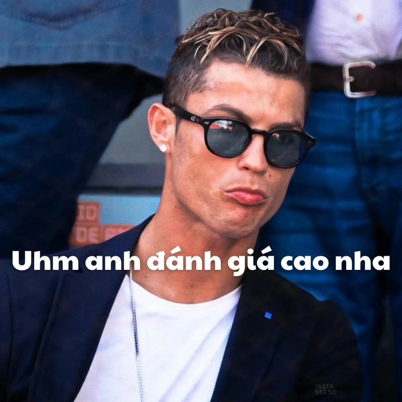 Meme Ronaldo với những biểu cảm ấn tượng