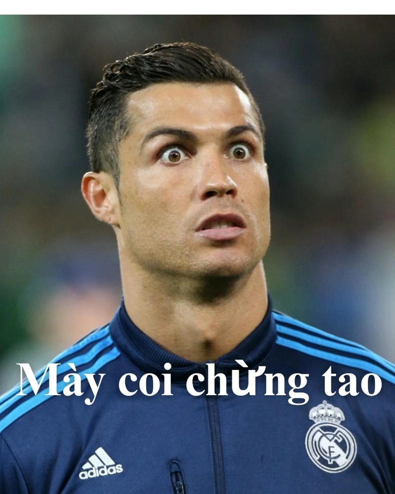 Những biểu cảm Ronaldo meme sốc