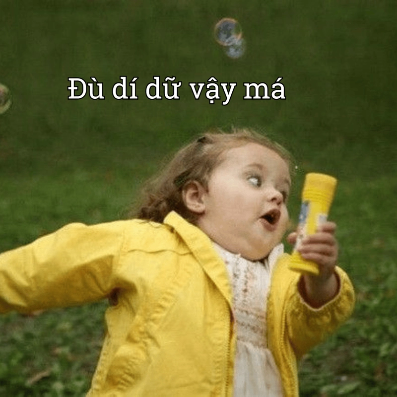 Meme chạy vì sợ