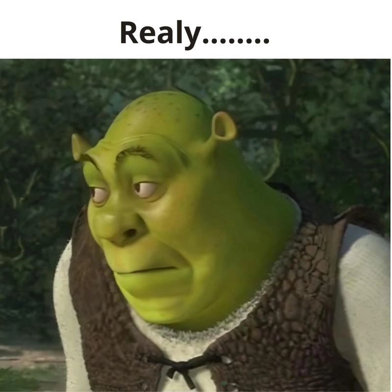 Hình ảnh meme Shrek gây cười