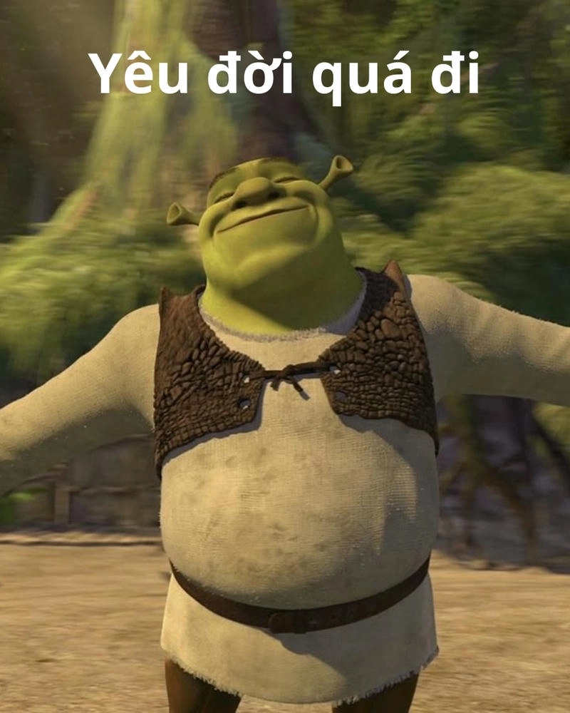 Hình ảnh meme Shrek đáng yêu