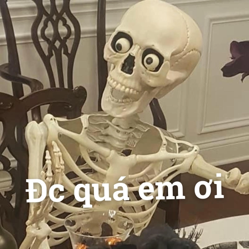 skeleton meme vui nhộn