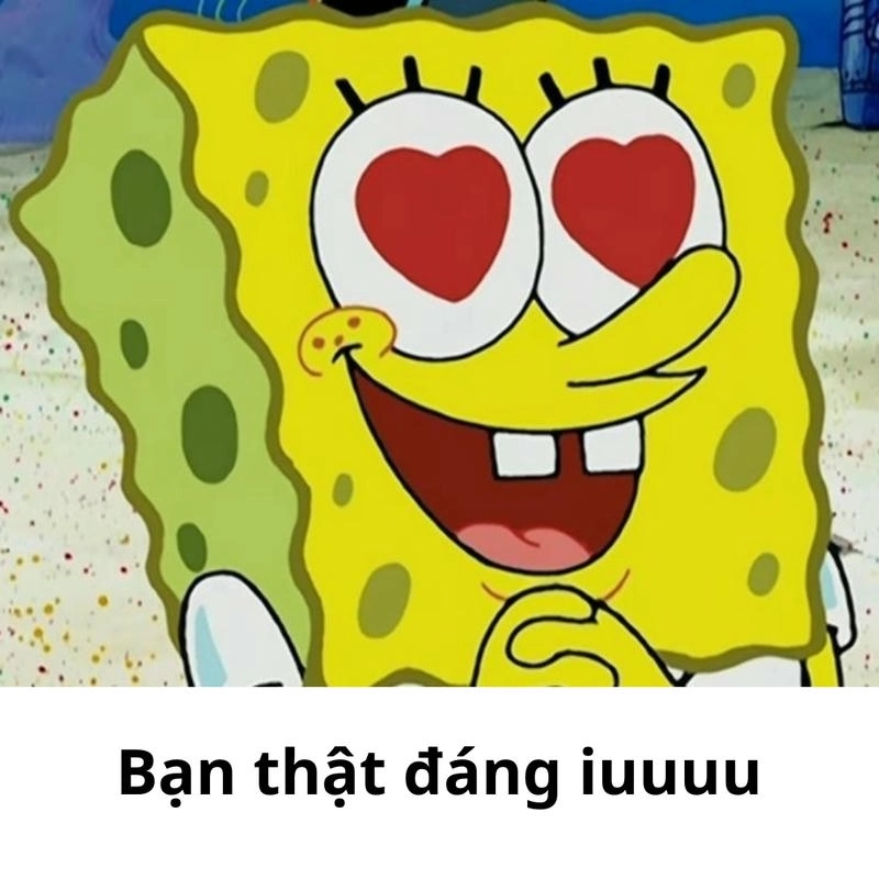 Meme Spongebob biểu cảm cực vui