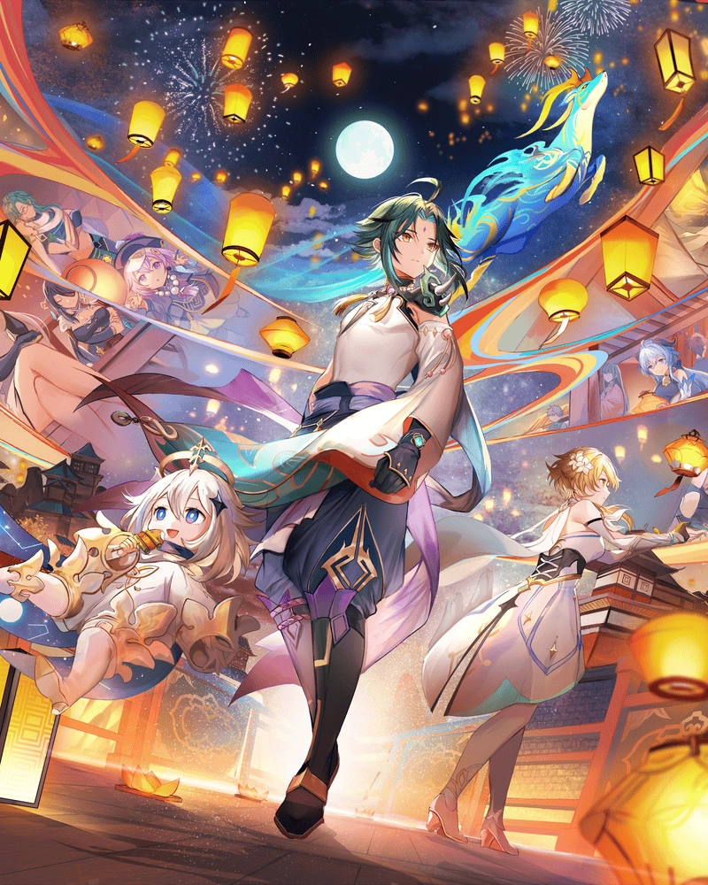 hình nhân vật anime Genshin Impact 2