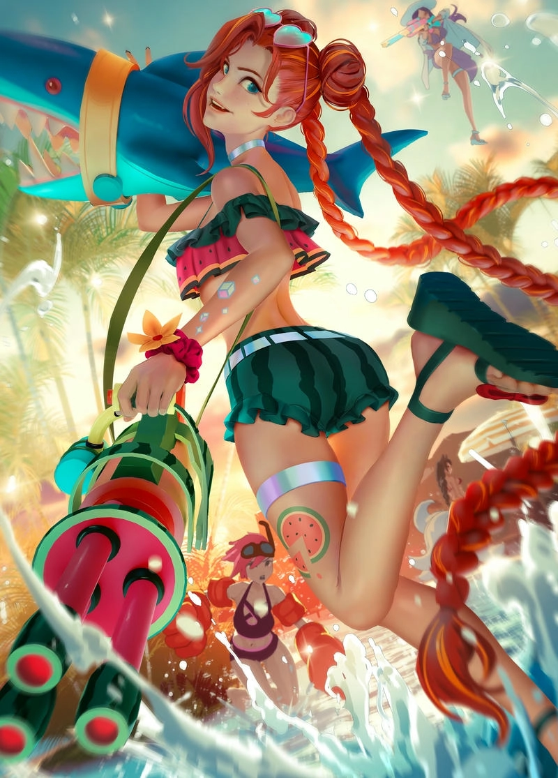 gái xinh bikini anime ngực to